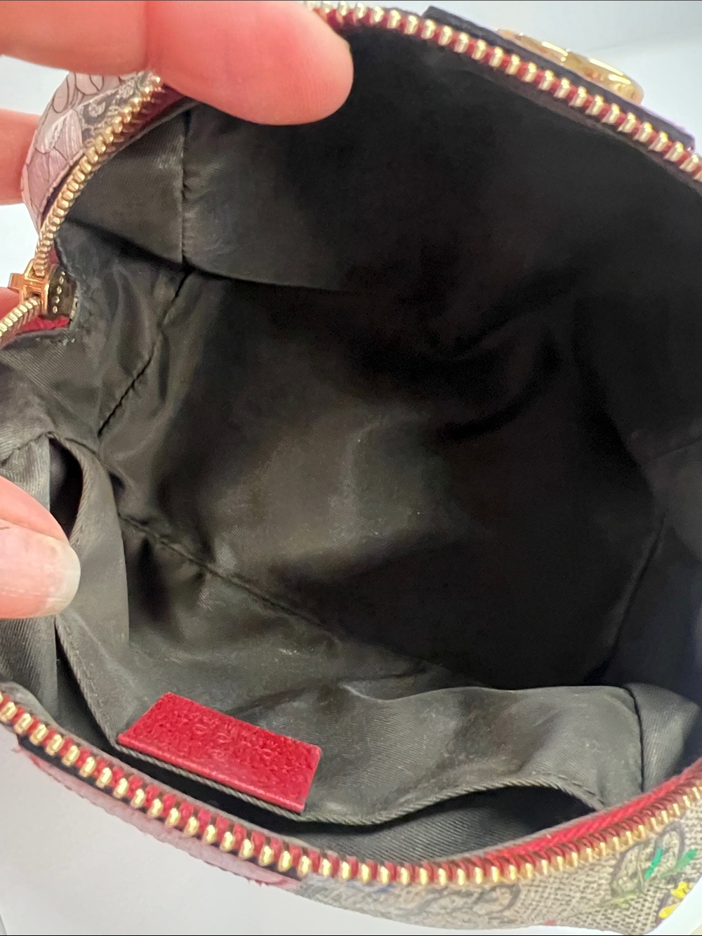 Gucci Ophidia GG Flora Cosmetic Zip Top Case - Certified Authentic - Picture 11 of 13